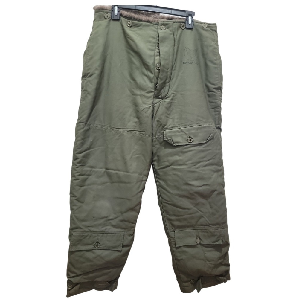 WW2 USAAF A-10 Heavy Winter Flight Trousers Size 38 MFG Albert Turner